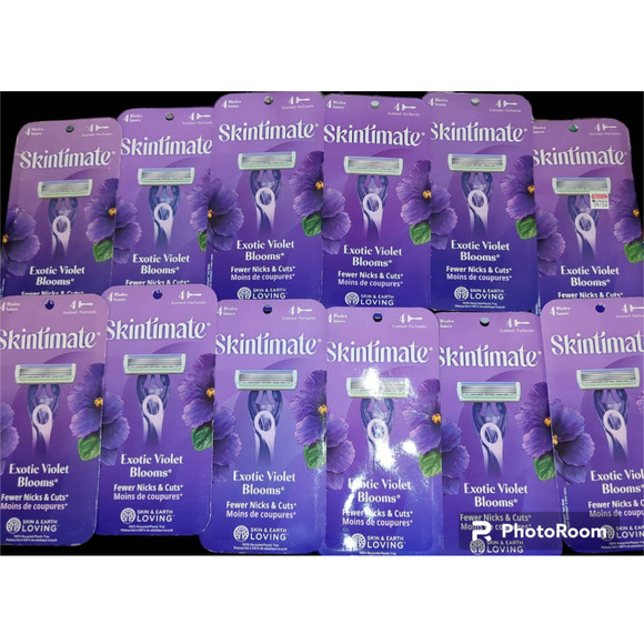 48 Schick women's skintimate exotic violet blooms razors #1159